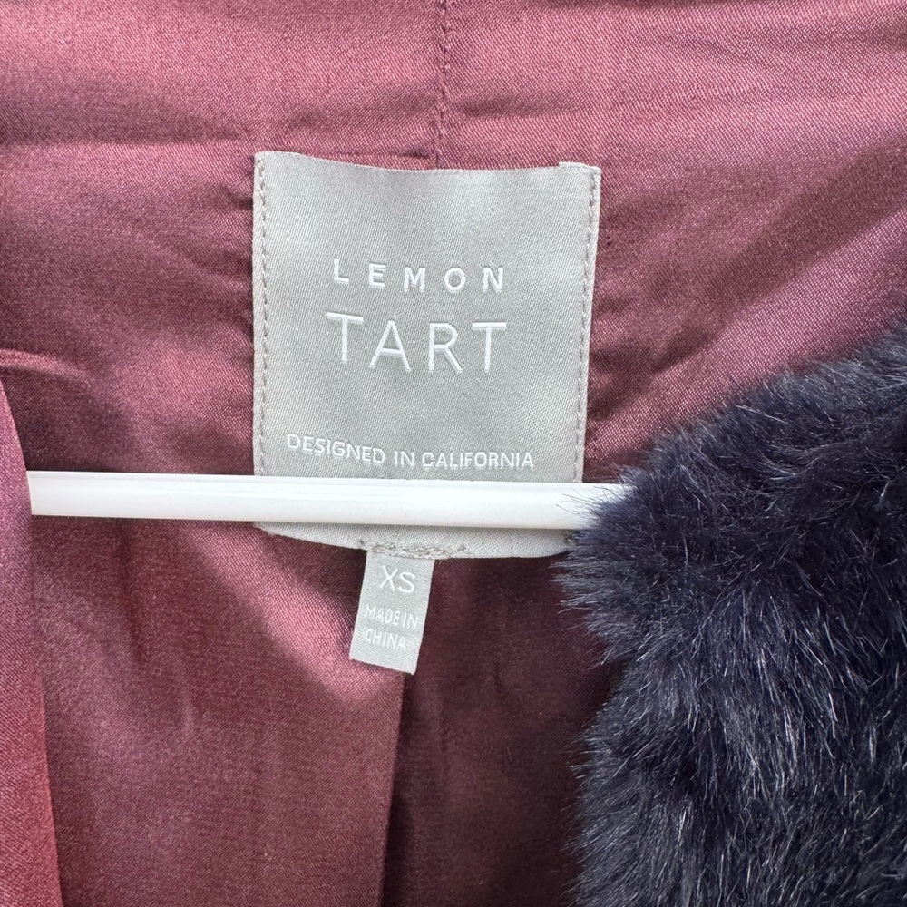 Lemon Tart Faux Fur Jacket View 2